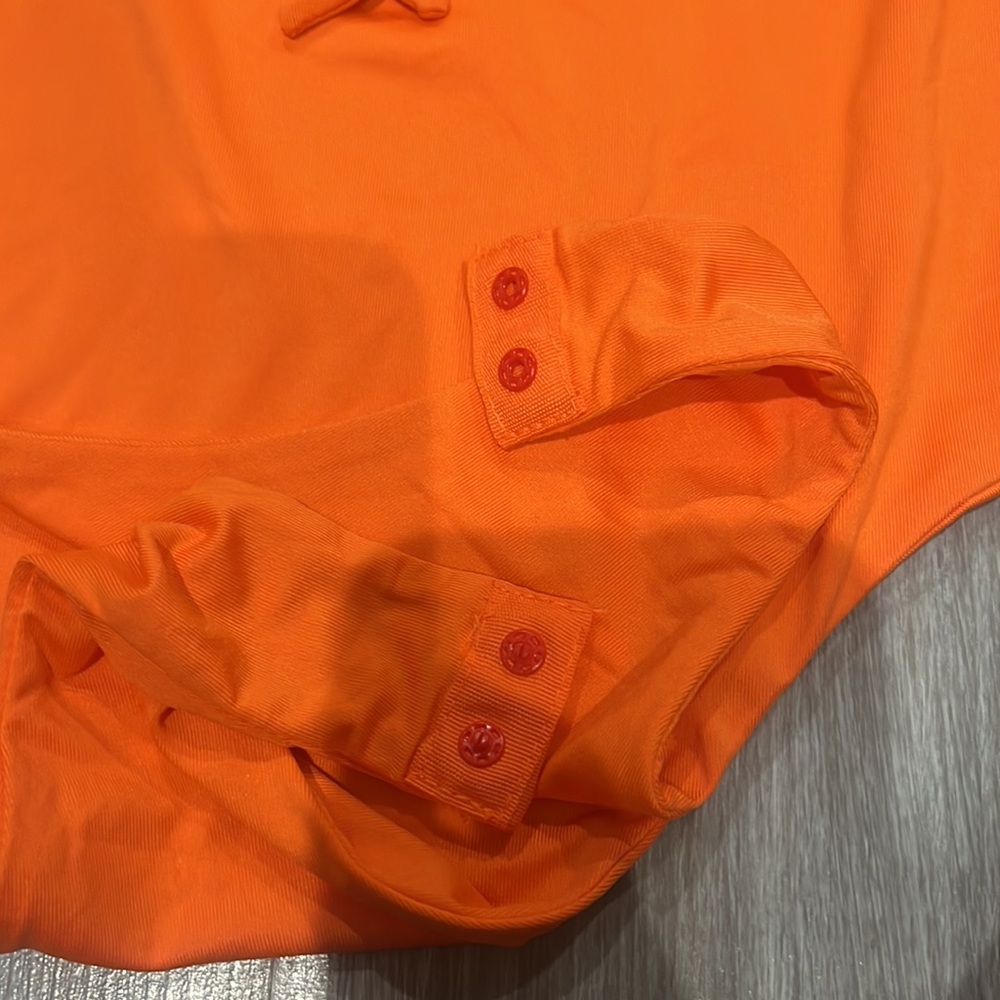 NEON ORANGE BODYSUIT - Picture 3 of 6